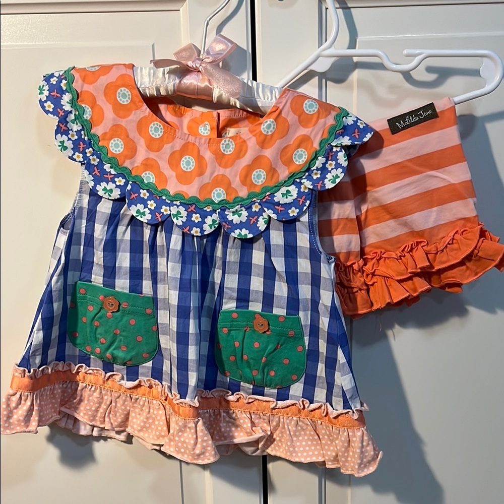Matilda Jane Top and Shorties set 2 2T